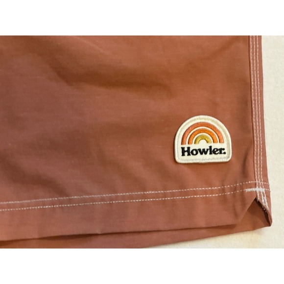 Howler Brothers Shorts Men's Sz 36 Deep Set Board Shorts in Adobe Rust Pockets - Picture 3 of 7